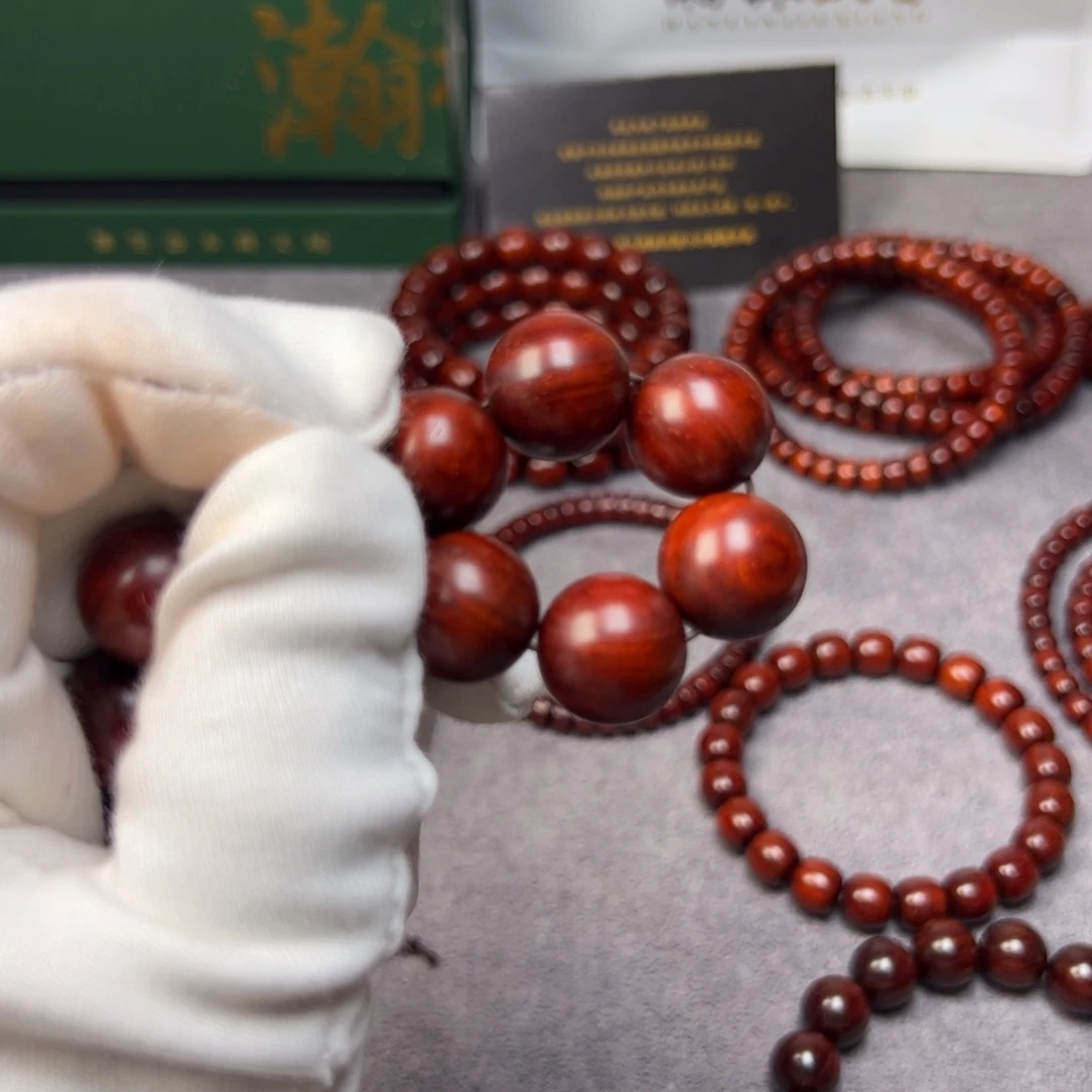 凤***小叶紫檀手串/手链1.5 顶泥6 颗