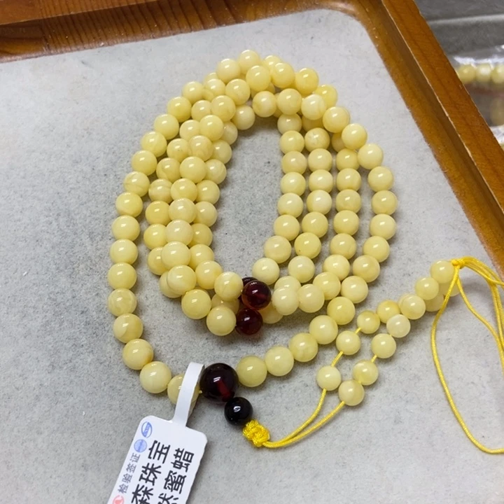未镶嵌蜜蜡裸石串
