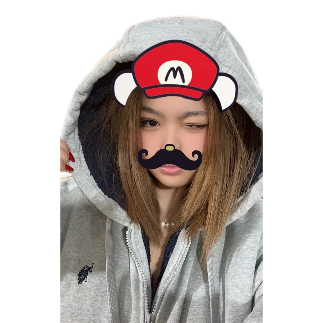 超厚加绒拉链卫衣外套男女同款