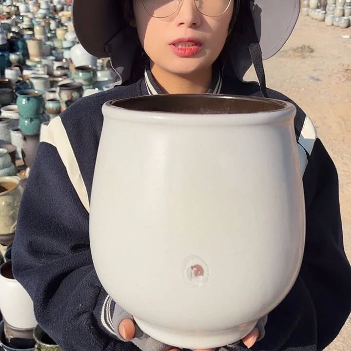 口18高23一个瑕疵花盆