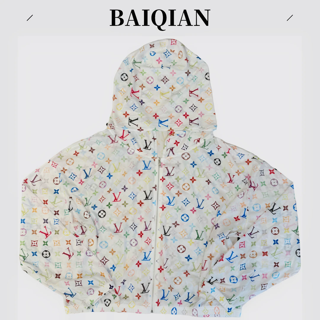 【吕老师同款黑白双彩防晒衣】2025年高奢定制秀场防晒衣7709-F