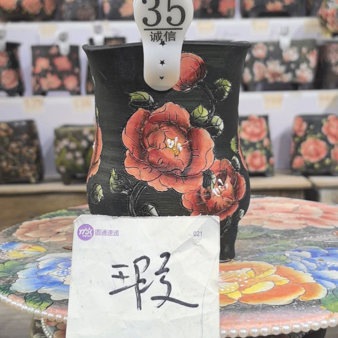 花盆红泥瑕疵处理