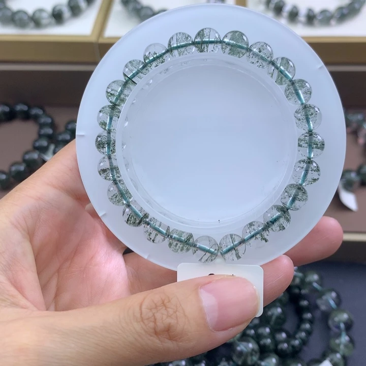 未镶嵌手链水晶绿幽灵