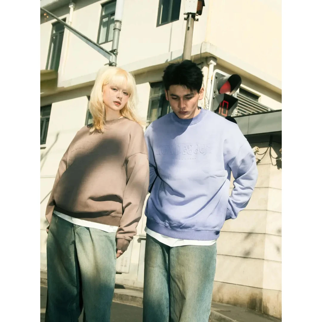 【LR】潮牌男女圆领套头卫衣男女同款1565(D8-8