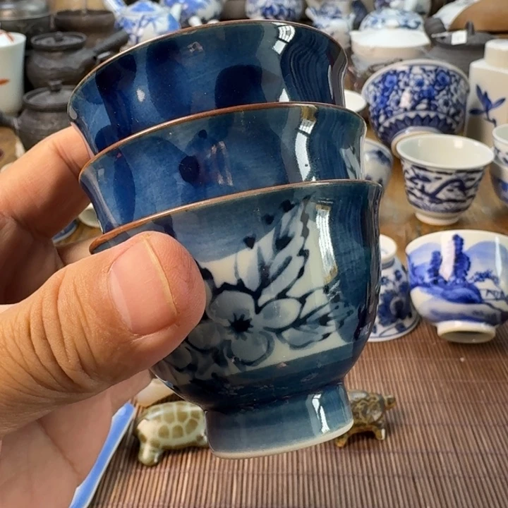 青花瓷器杯子瓷器