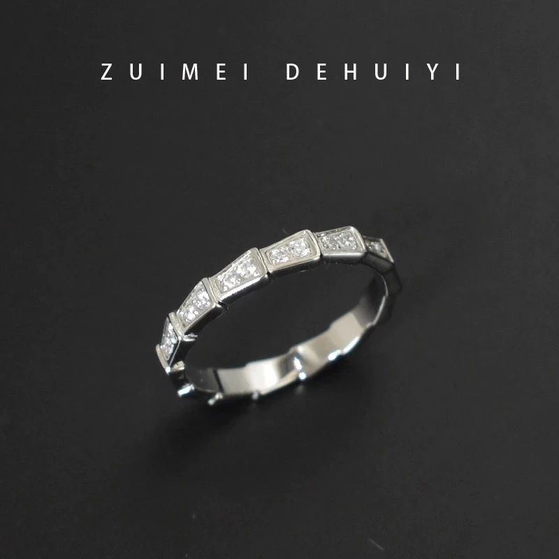 钛钢戒指 轻奢小众设计蛇骨戒指女时尚个性高级感食指指环不掉色