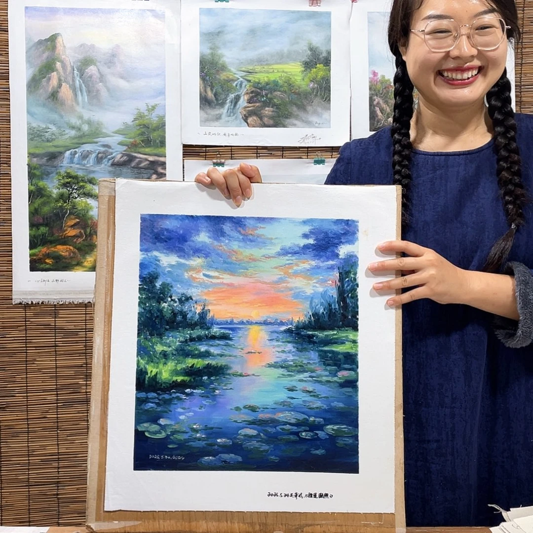 油画恭喜竞拍成功成功薇爽