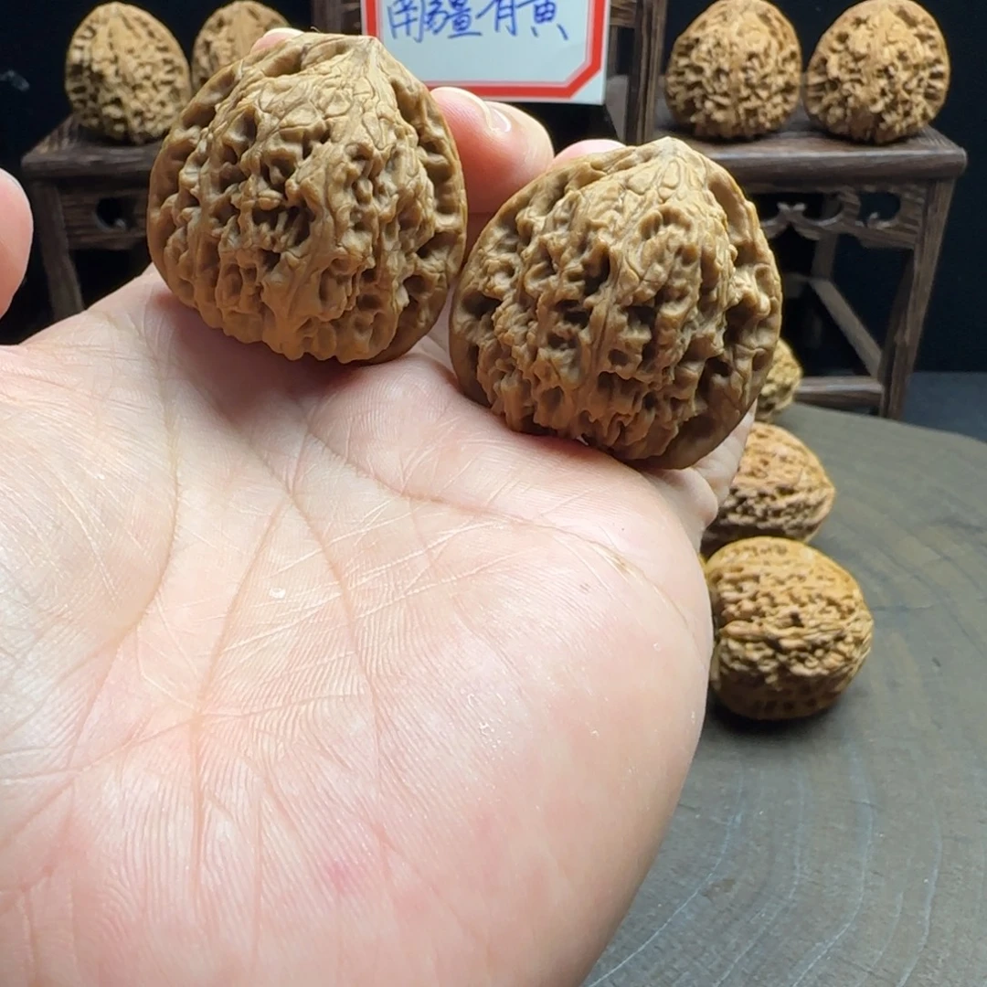 吊坠文玩核桃40三角