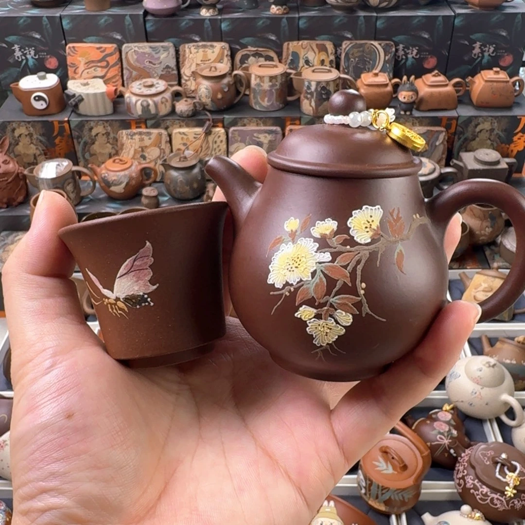 茶壶紫砂120cc原矿精工半手