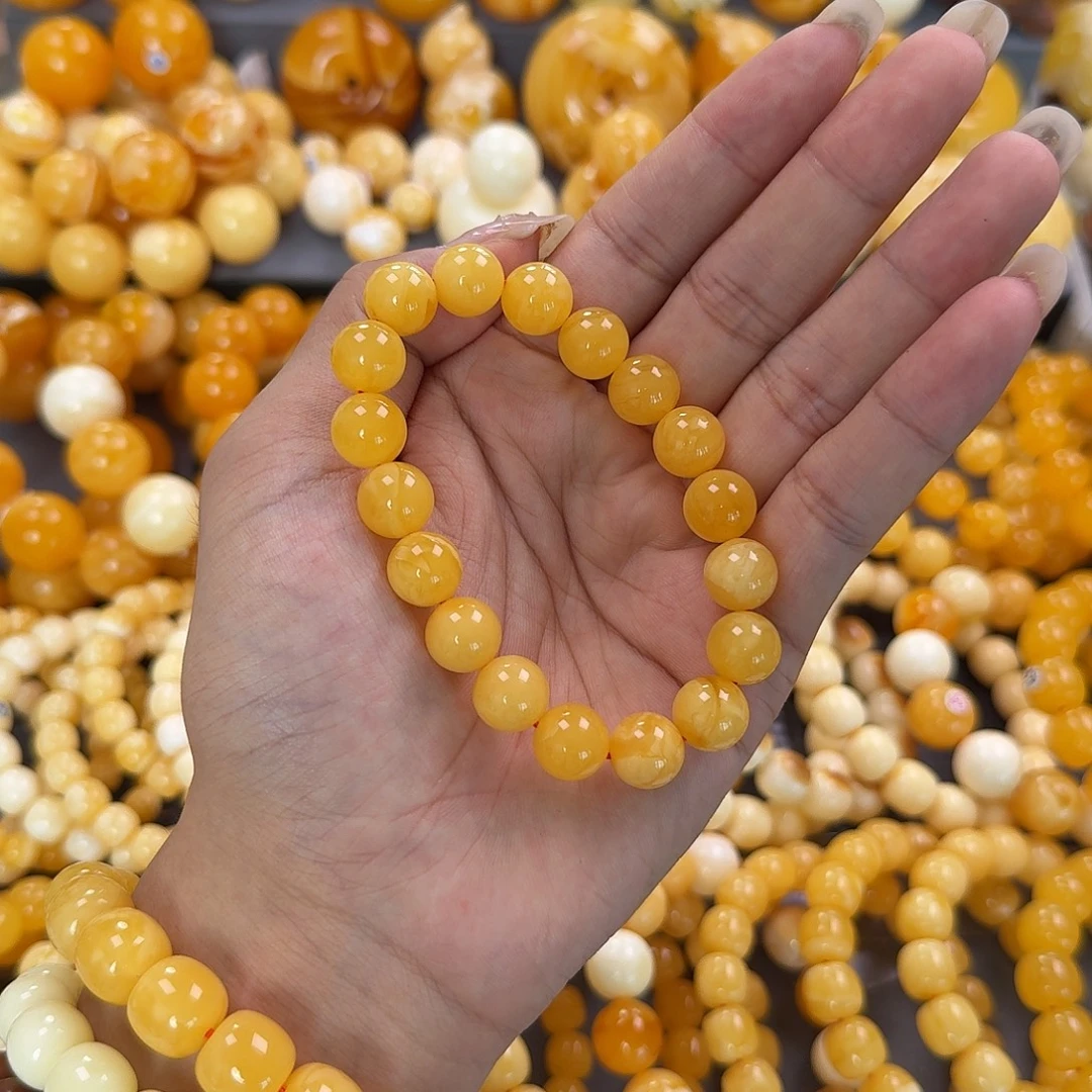 蜜蜡未镶嵌珠宝奇石11mm