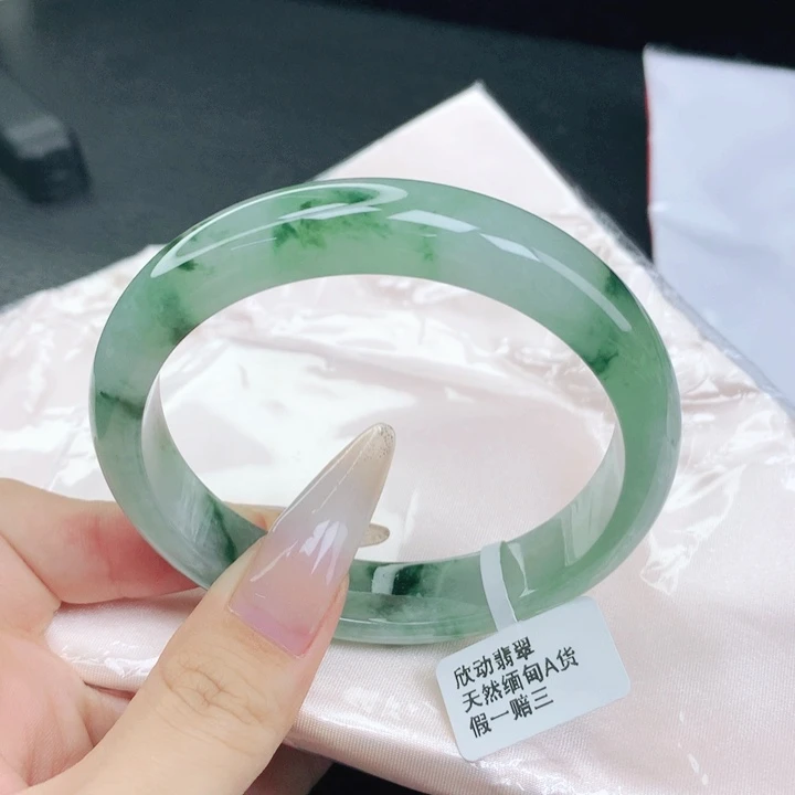 翡翠未镶嵌手镯60-61圈口