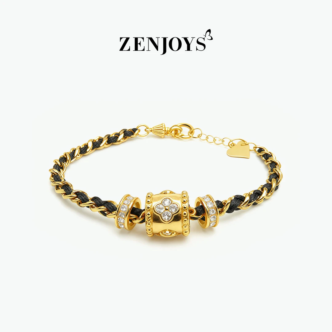 纯铜合成锆石手链 铜镀K金手链妙音轮手链网红手链女生手链高级感