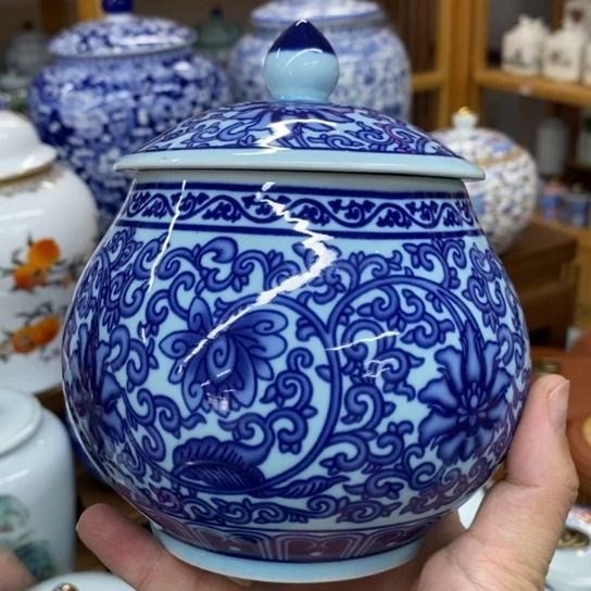 瓷片茶叶罐密封罐储物罐