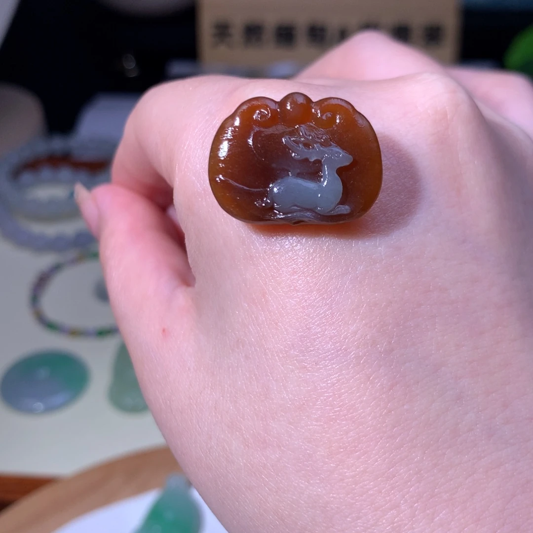 未镶嵌定制翡翠小鹿