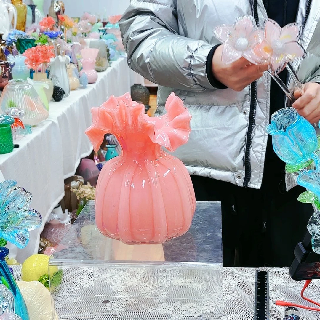福利不退不换琉璃花瓶艺术品