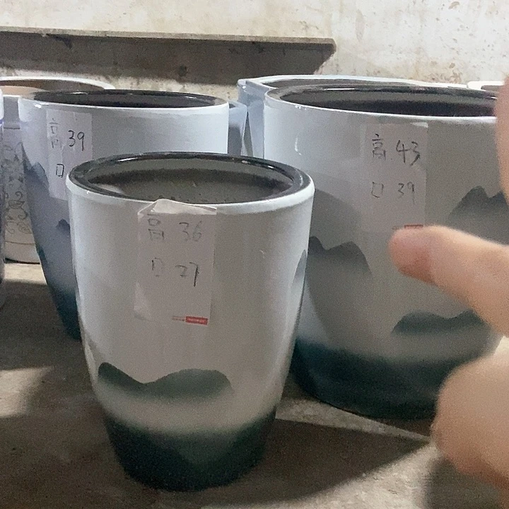 高温烧制山水一套
