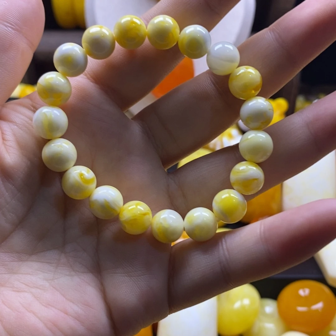 起***了非金属10瓷白手串