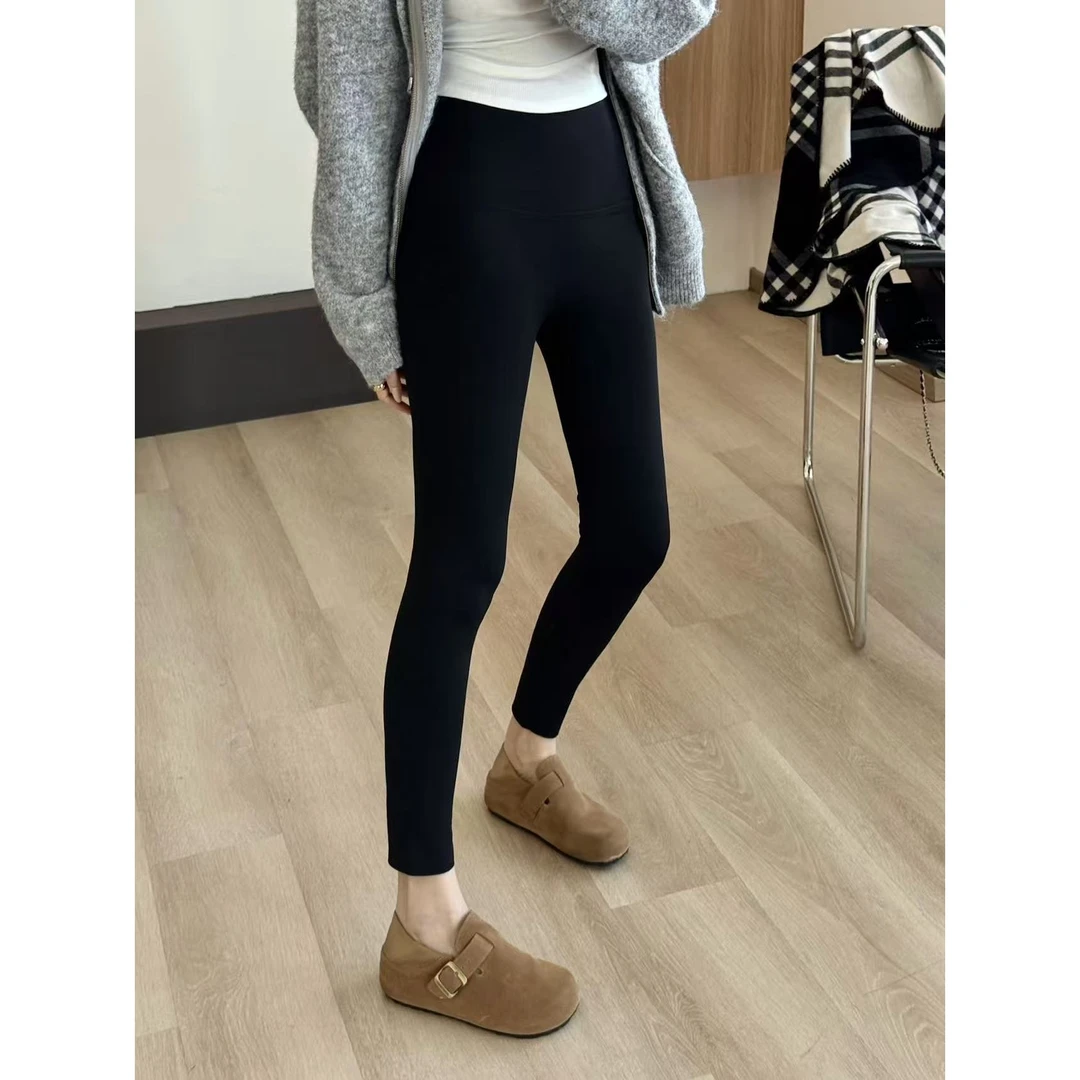 SP 超哇塞！外穿显瘦打底裤女秋冬内绒高弹无痕高腰鲨鱼裤配礼盒