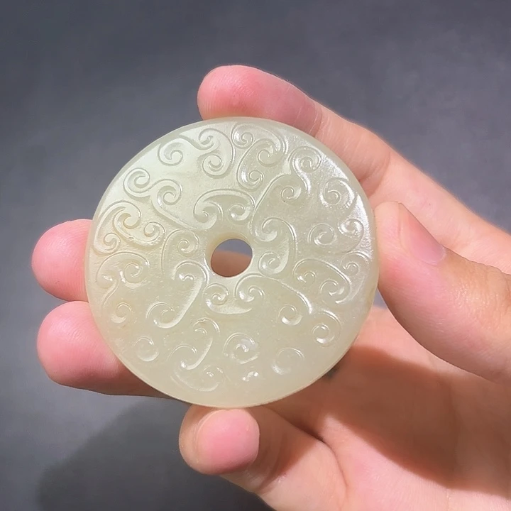 和田玉未镶嵌挂件坚*