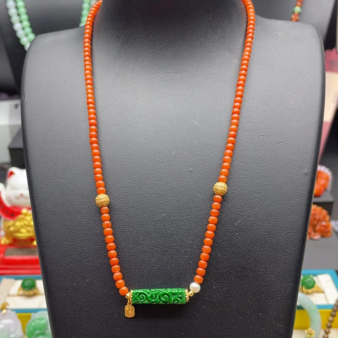 翡翠未镶嵌颈饰翡翠路路通