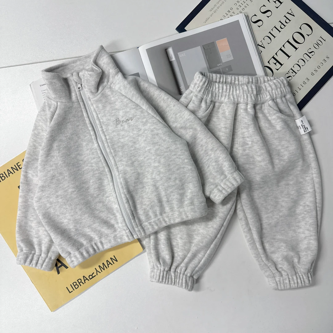 【8/8上新价】【糯米绒套装 小洛妈咪】儿童两件套装女童宝宝衣服H8