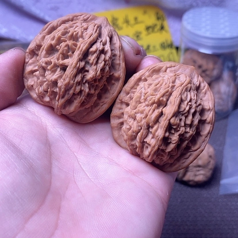 【闪购商品】吊坠文玩核桃46麦穗虎头全品