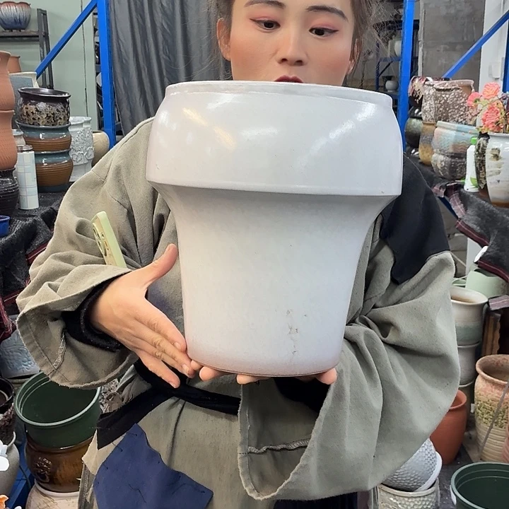 21×27 -粗陶花盆有孔-买买买