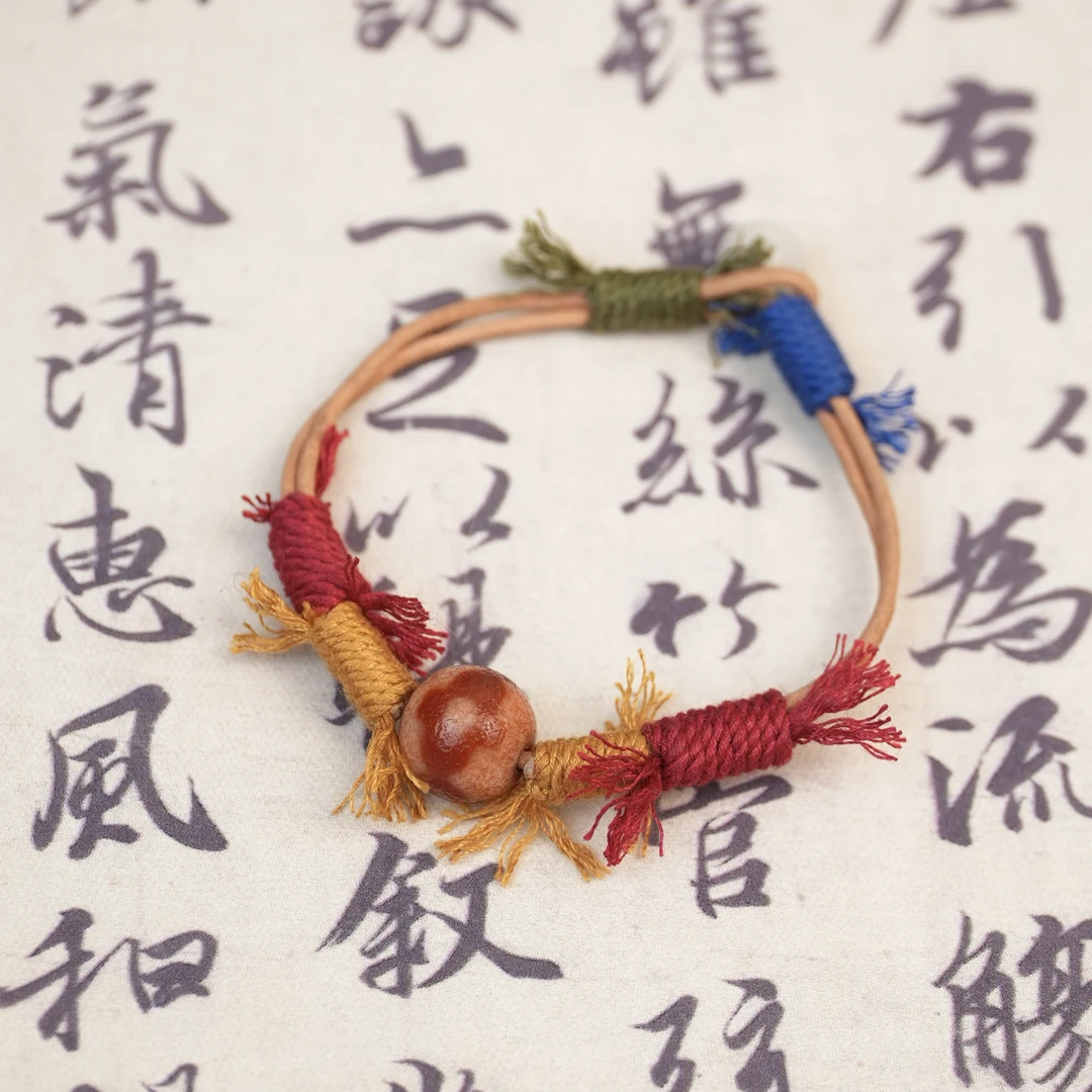 【明珠璀璨】美鸿红肉坛诚三眼手绳