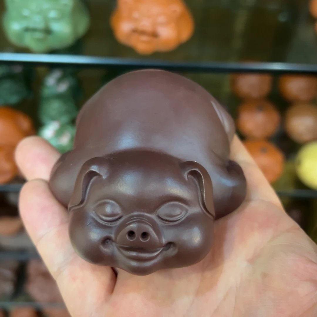 紫砂茶宠紫砂福猪