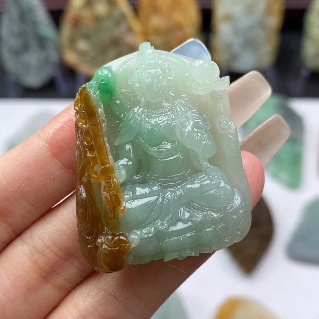 定制翡翠未镶嵌虚空菩萨