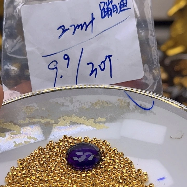 银S925镶嵌颈饰紫晶紫晶925镶嵌6