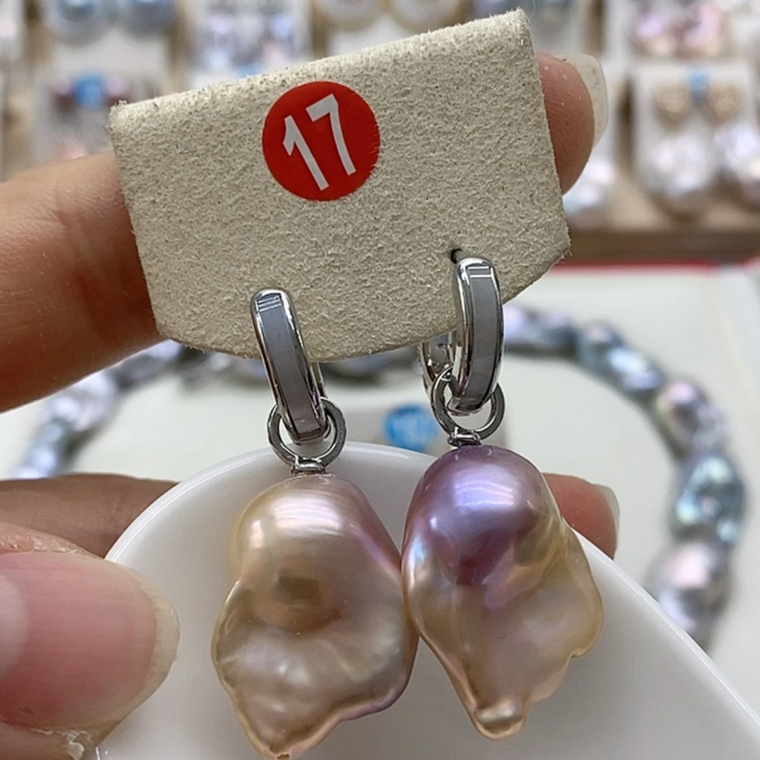 【闪购商品】淡水珍珠耳饰银S925镶嵌