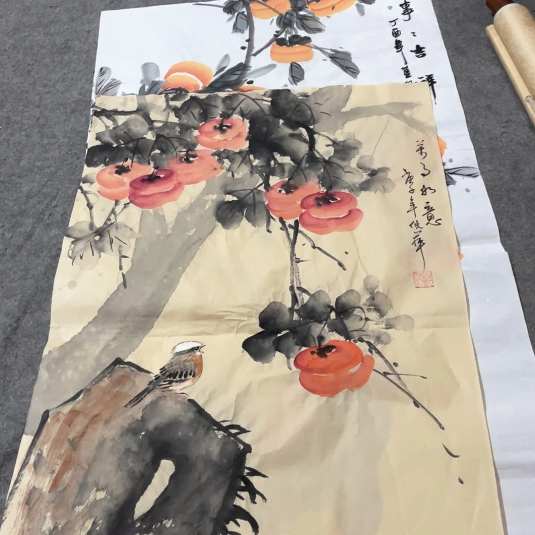 国画国画作品画心一张