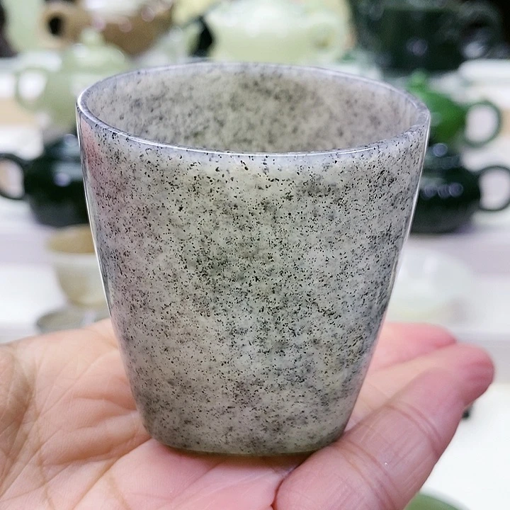 未镶嵌和田玉挂件茶杯110m l
