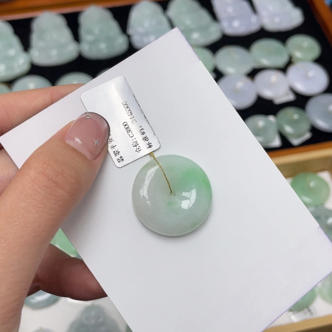 翡翠未镶嵌吊坠(不含链)平安扣
