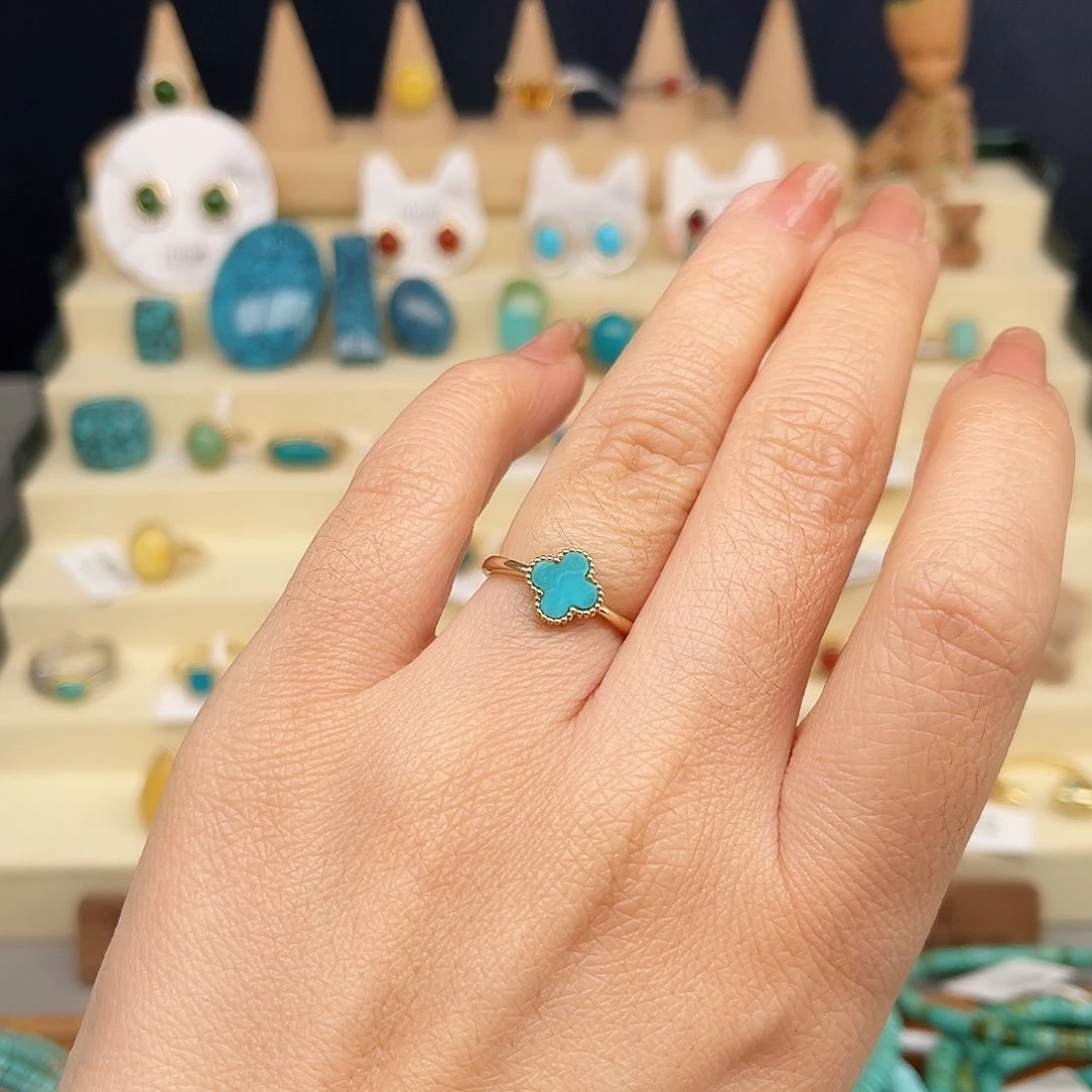 绿松石戒指合金女戒