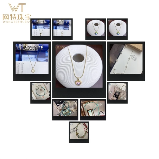 合金珐琅项链 对版轻奢时尚气质百搭项链手链戒指耳钉合集