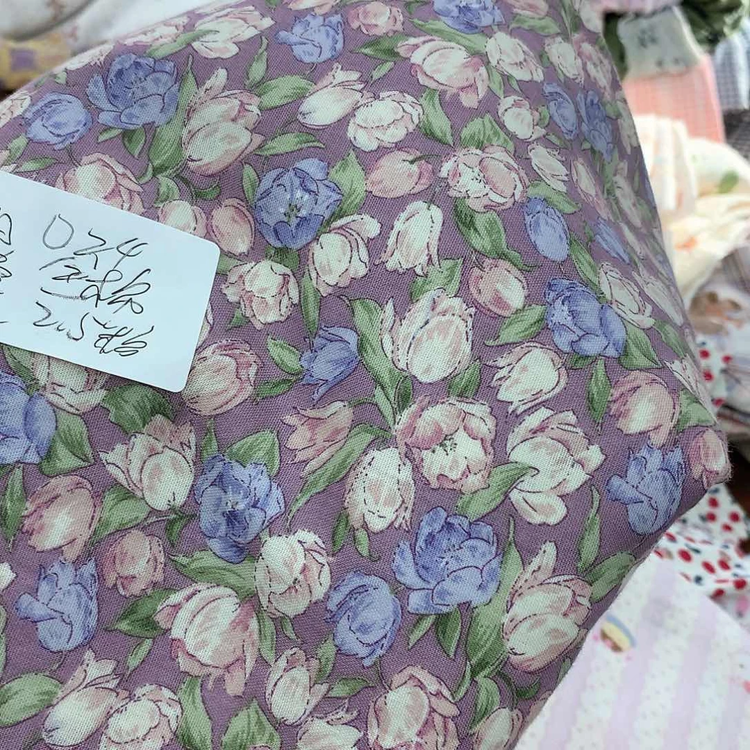 在***口暮光紫双层纱A类全棉2.5米宽