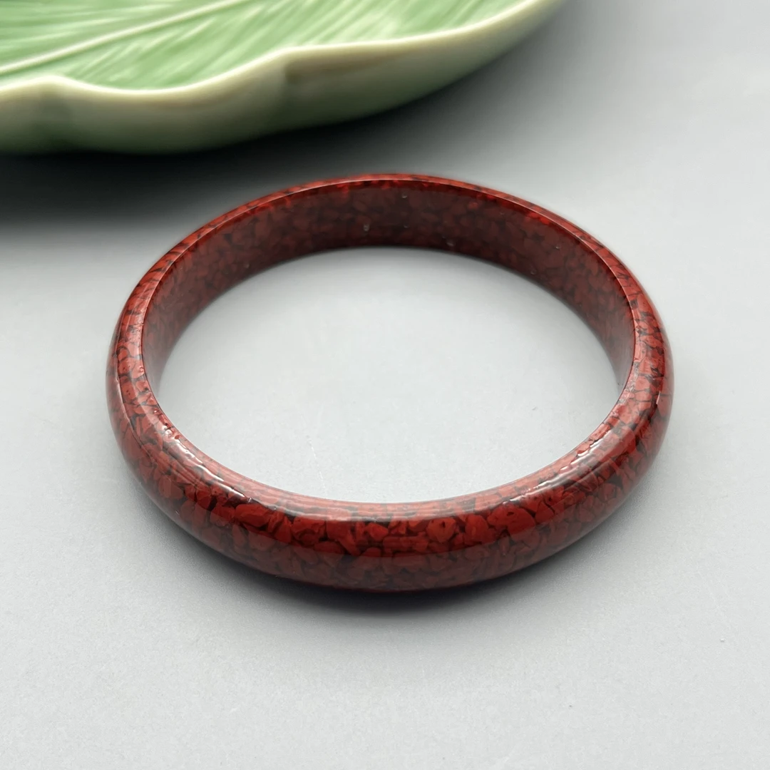 含辰砂工艺品JT230-晶体宽版手镯