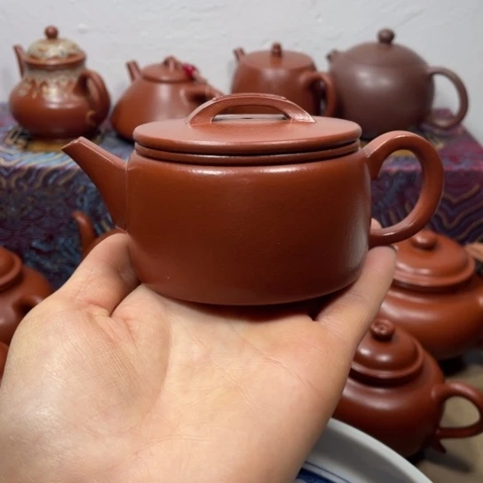 紫砂茶壶阿**车精工半手工微瑕