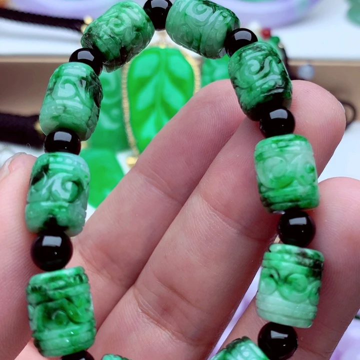 翡翠未镶嵌手链手串