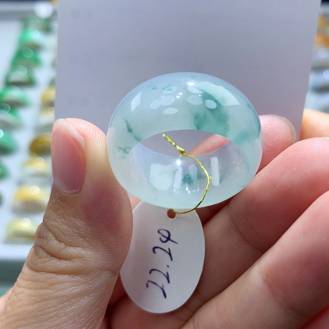 翡翠戒指未镶嵌2224圈