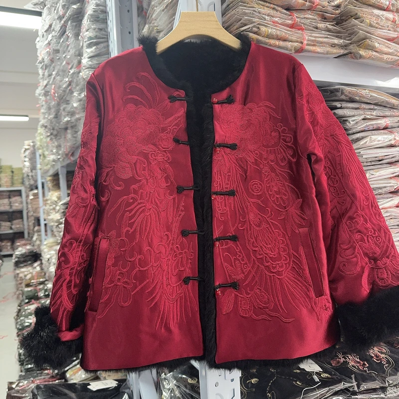 7860款新中式加厚外套【鸿运】