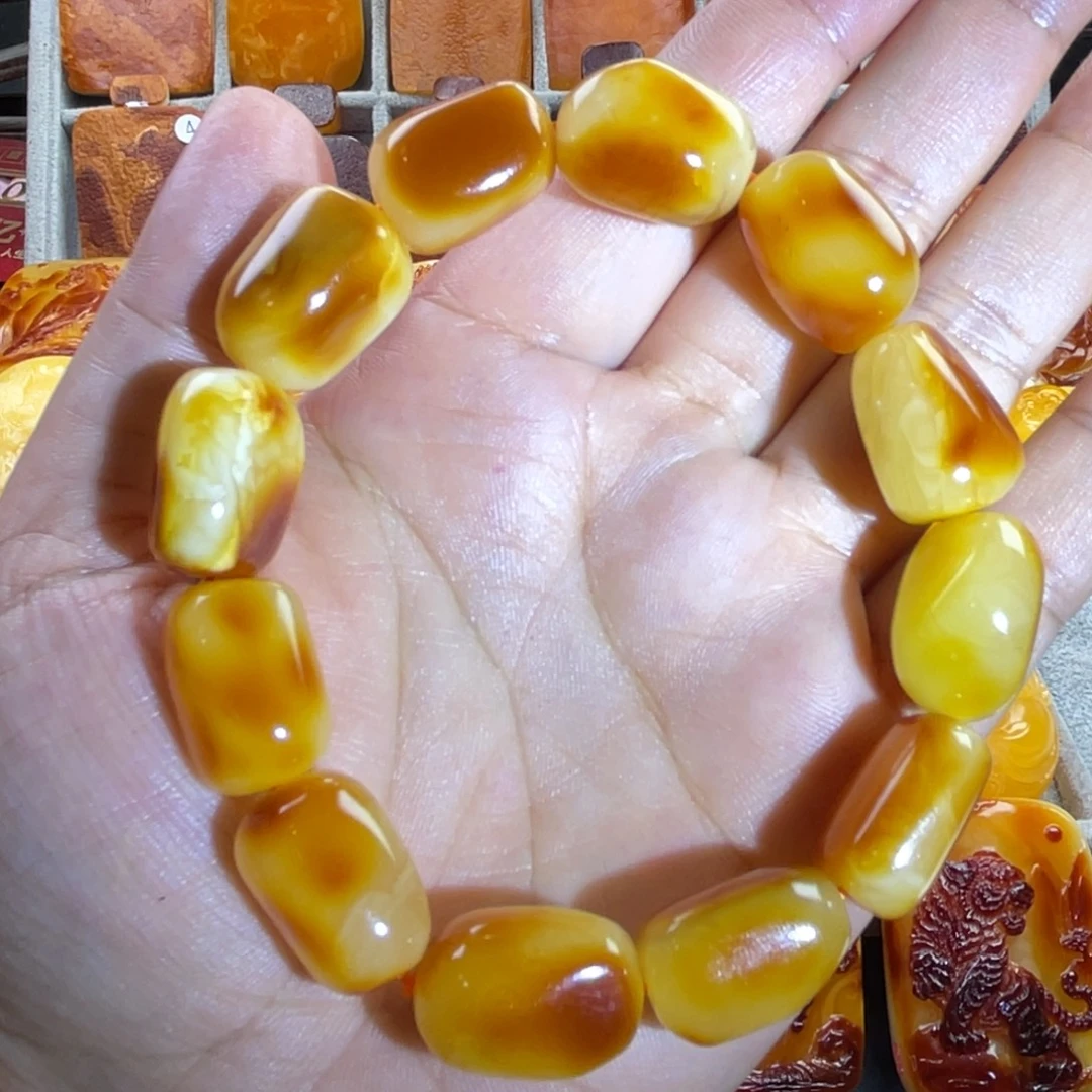 定制琥珀未镶嵌定制款天然琥珀蜜蜡