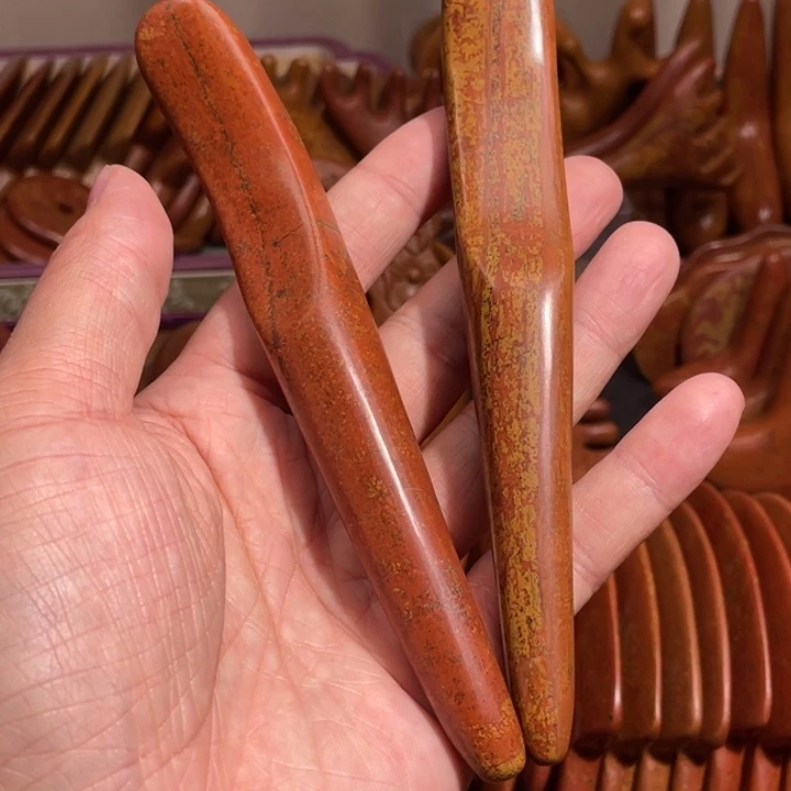 红砭石精品款加长拨筋棒