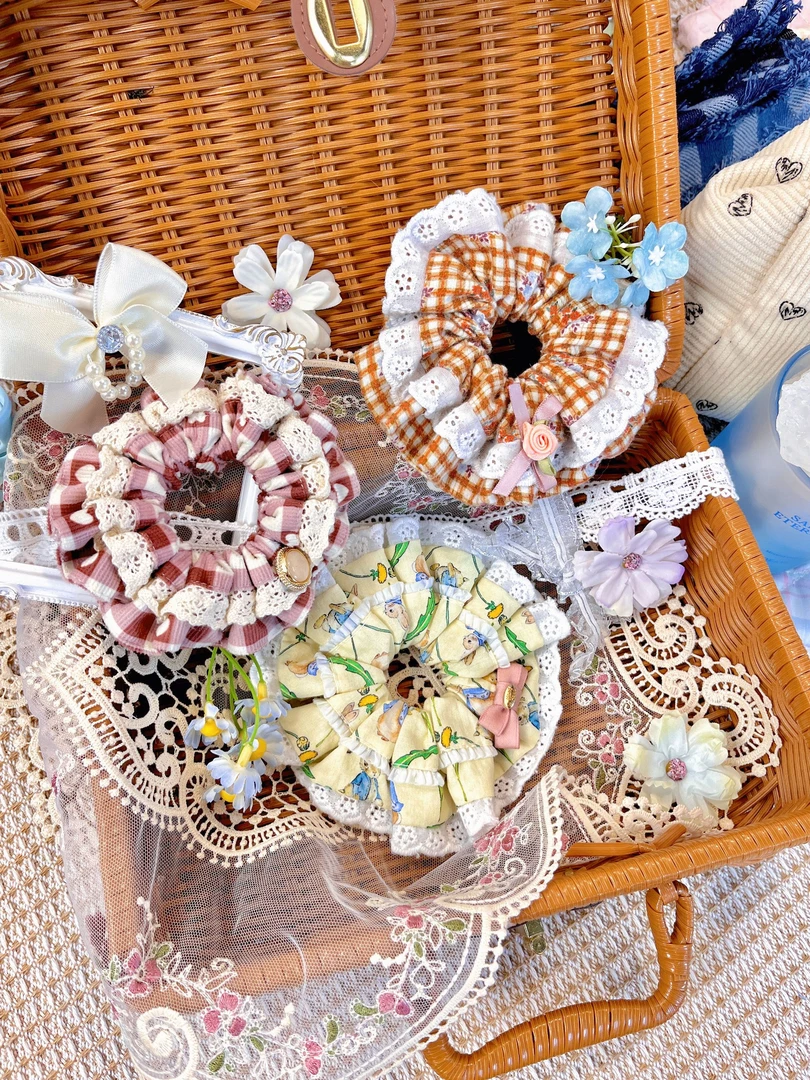 【先选后拍】秋冬毛绒大肠发圈甜美小香风百搭秋冬创意日韩ins饰品