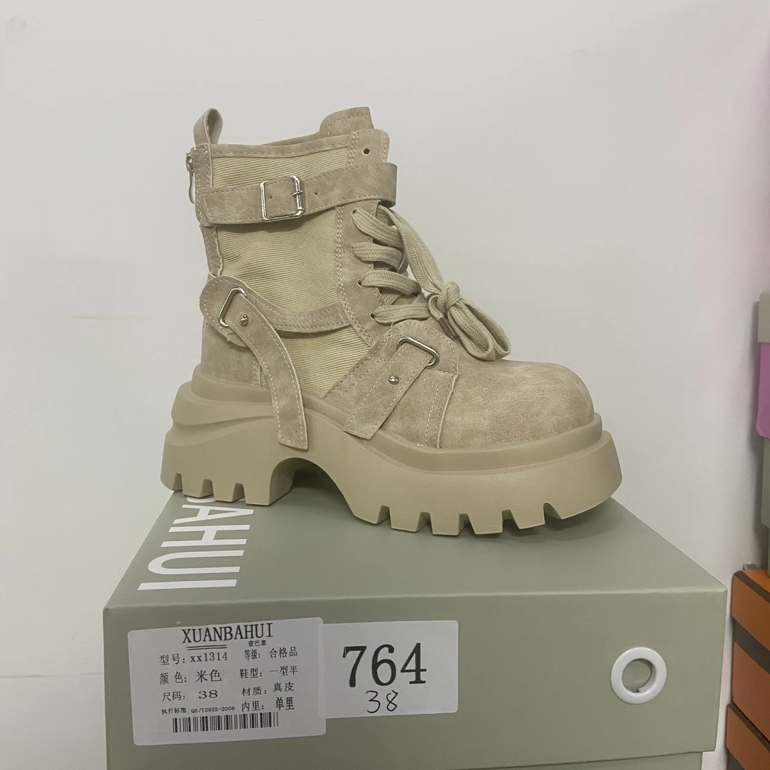 【清仓】2025小个子厚底平增高百搭女鞋764