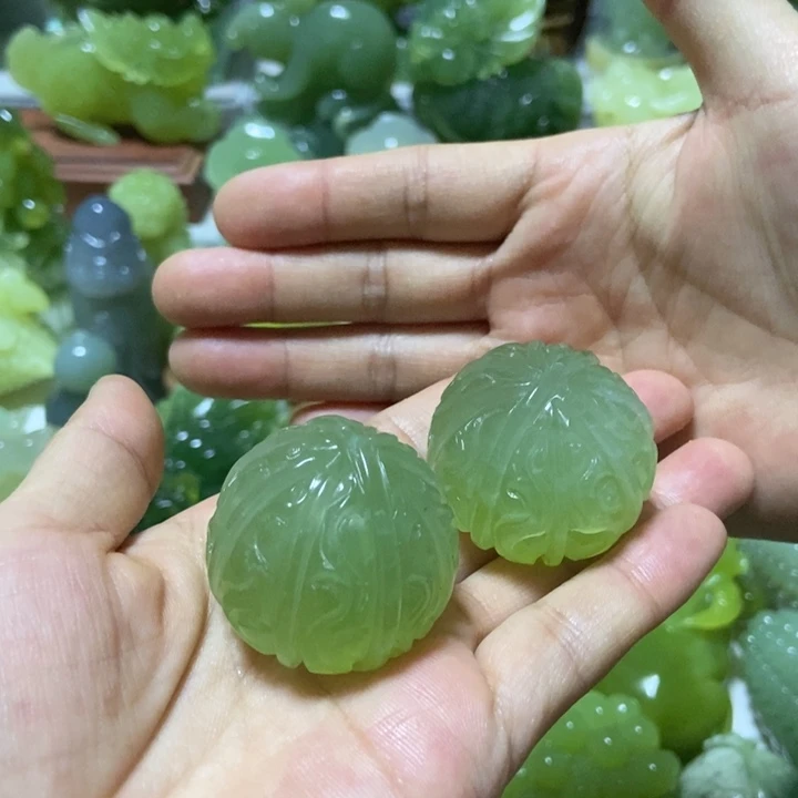 【闪购商品】未镶嵌蛇纹石玉把件…*