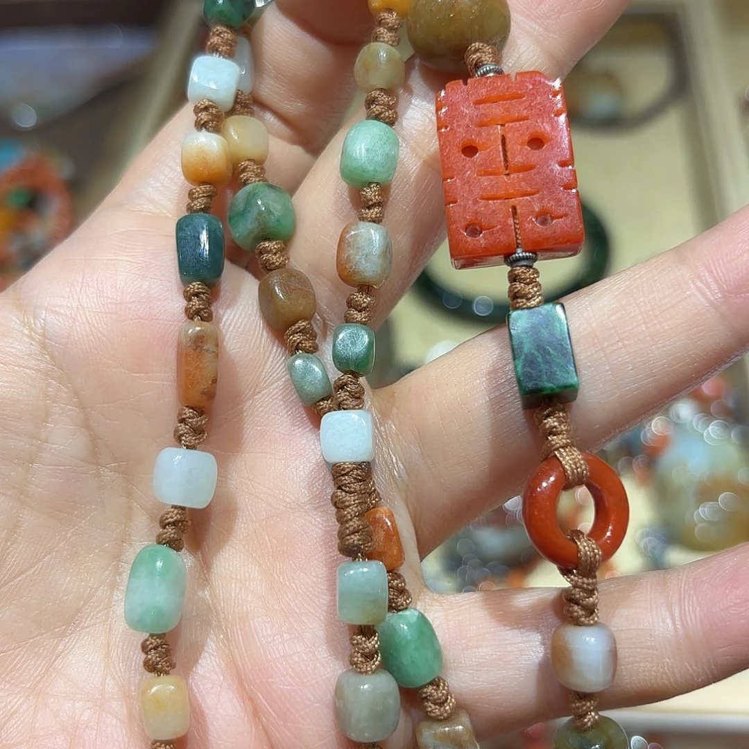 翡翠未镶嵌颈饰原创