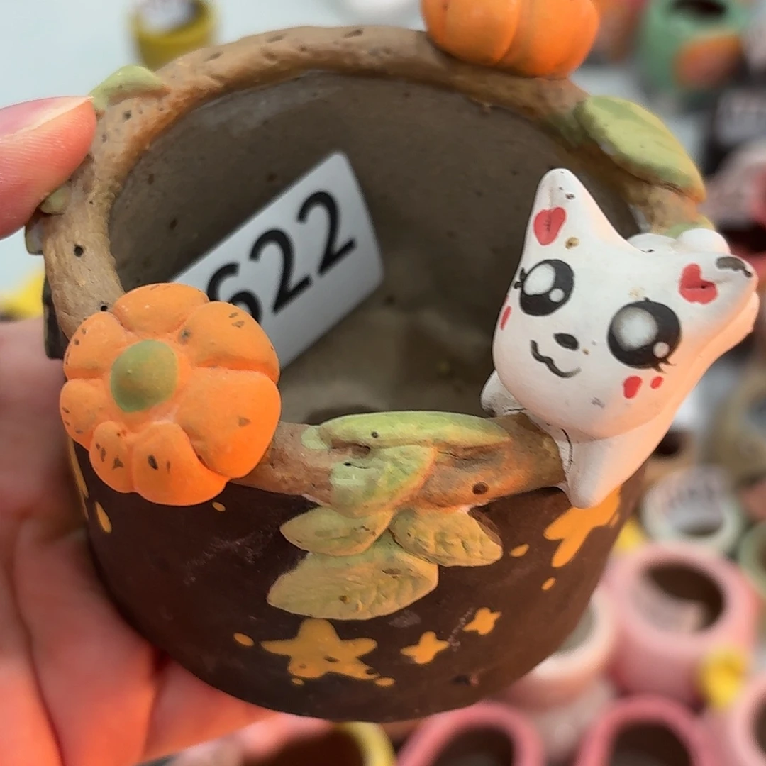 陶瓷手工瑕疵多肉花盆